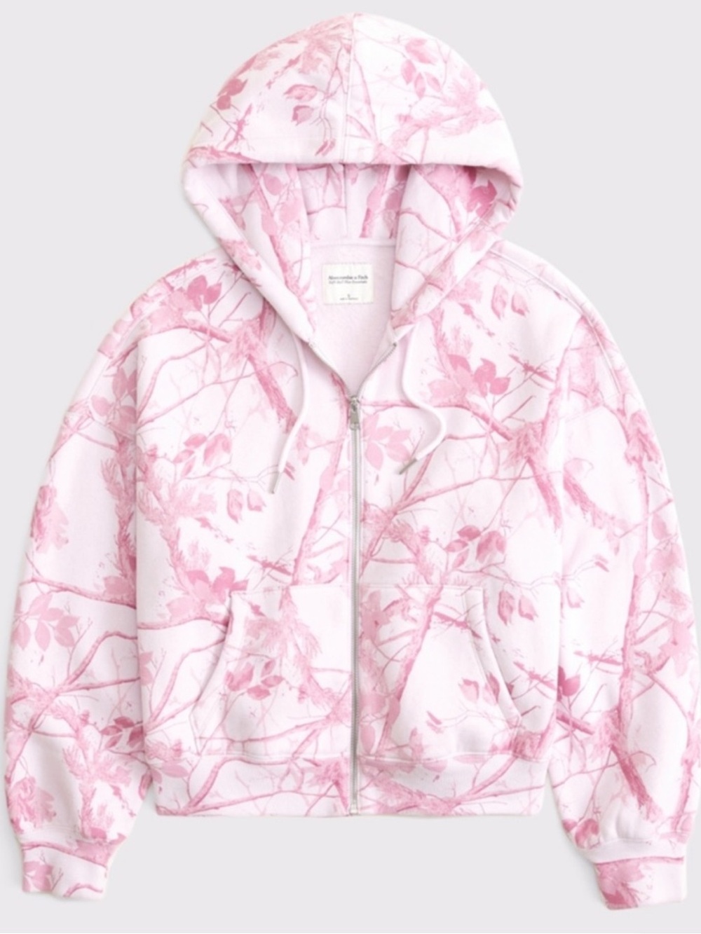 Abercrombie pink camo zip up
